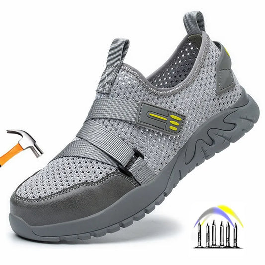 Breathable Summer safety shoes anti-puncture safety work sneakers plastic toe safety shoes 6kv insulated electrician work shoe